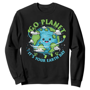 Earth Day Sweatshirt Save the Planet 2025 TS10 Black Print Your Wear
