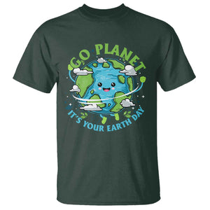 Earth Day T Shirt Save the Planet 2025 TS10 Dark Forest Green Print Your Wear