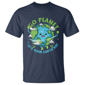 Earth Day T Shirt Save the Planet 2025 TS10 Navy Print Your Wear