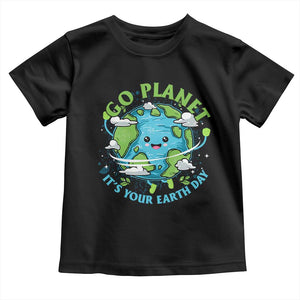 Earth Day Toddler T Shirt Save the Planet 2025 TS10 Black Print Your Wear