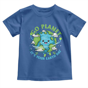 Earth Day Toddler T Shirt Save the Planet 2025 TS10 Royal Blue Print Your Wear
