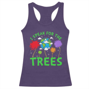 I Speak For Trees Planet Save Earth Day Racerback Tank Top TS10 Purple Print Your Wear