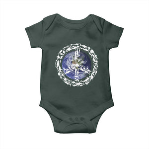 Earth Day Baby Onesie Save the Planet Peace Sign Positive Vibes TS10 Print Your Wear