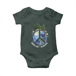 Earth Day Baby Onesie Everyday Peace Sign Positive Vibes TS10 Print Your Wear