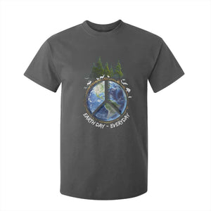 Earth Day T Shirt For Kid Everyday Peace Sign Positive Vibes TS10 Dark Heather Print Your Wear