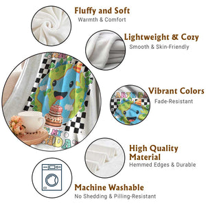 Earth Day Birthday Throw Blanket Its My Birthday April 22 TS10 Print Your Wear