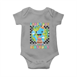 Earth Day Birthday Baby Onesie Its My Birthday April 22 TS10 Sport Gray Print Your Wear