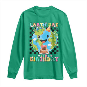 Earth Day Birthday Long Sleeve Shirt Its My Birthday April 22 TS10 Irish Green Print Your Wear