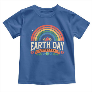 Earth Day Toddler T Shirt Everyday Retro Rainbow TS10 Royal Blue Print Your Wear