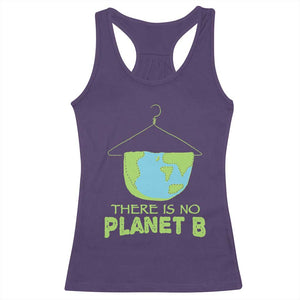 Earth Day Racerback Tank Top There Is No Planet B Save the Planet TS10 Purple Print Your Wear