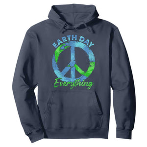 Piece Everyday Earth Day Hoodie Peace Sign Positive Vibes TS10 Navy Print Your Wear