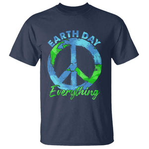 Piece Everyday Earth Day T Shirt Peace Sign Positive Vibes TS10 Navy Print Your Wear