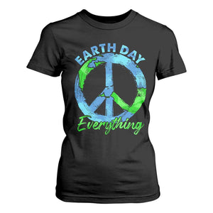 Piece Everyday Earth Day T Shirt For Women Peace Sign Positive Vibes TS10 Black Print Your Wear