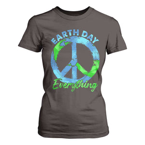Piece Everyday Earth Day T Shirt For Women Peace Sign Positive Vibes TS10 Dark Chocolate Print Your Wear