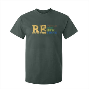 Retro Earth Day T Shirt For Kid Recycle Reuse Renew Rethink Protect Earth TS10 Dark Forest Green Print Your Wear