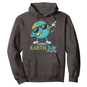 Dabbing Earth Day Hoodie Everyday Positive Vibes Nature Lover Gifts TS10 Dark Chocolate Print Your Wear