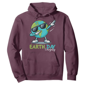 Dabbing Earth Day Hoodie Everyday Positive Vibes Nature Lover Gifts TS10 Maroon Print Your Wear