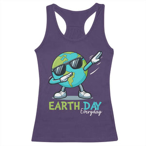 Dabbing Earth Day Racerback Tank Top Everyday Positive Vibes Nature Lover Gifts TS10 Purple Print Your Wear