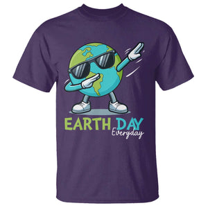 Dabbing Earth Day T Shirt Everyday Positive Vibes Nature Lover Gifts TS10 Purple Print Your Wear
