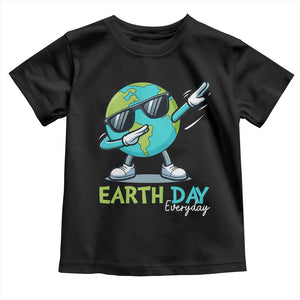 Dabbing Earth Day Toddler T Shirt Everyday Positive Vibes Nature Lover Gifts TS10 Black Print Your Wear