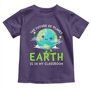 Earth Day Teachers Toddler T Shirt Funny Classroom TS10 Purple Print Your Wear