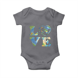 Earth Day Baby Onesie Heart Environmental Nature Recycling Lovers TS10 Charcoal Print Your Wear