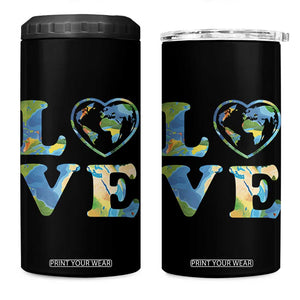 Earth Day 4 in 1 Can Cooler Tumbler Heart Environmental Nature Recycling Lovers TS10 One Size: 16 oz Black Print Your Wear