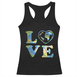 Earth Day Racerback Tank Top Heart Environmental Nature Recycling Lovers TS10 Black Print Your Wear