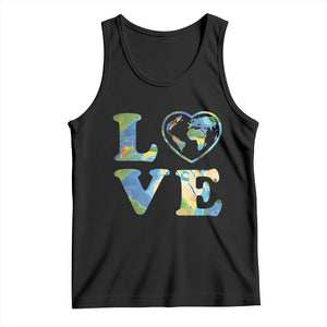 Earth Day Tank Top Heart Environmental Nature Recycling Lovers TS10 Black Print Your Wear