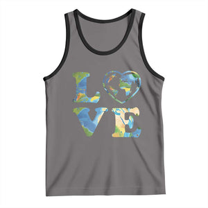 Earth Day Tank Top Heart Environmental Nature Recycling Lovers TS10 Deep Heather Black Print Your Wear
