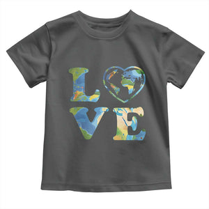 Earth Day Toddler T Shirt Heart Environmental Nature Recycling Lovers TS10 Dark Heather Print Your Wear