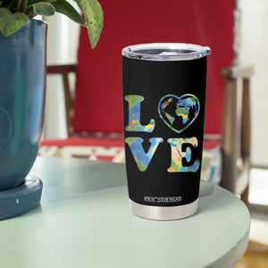 Earth Day Tumbler Cup Heart Environmental Nature Recycling Lovers TS10 Print Your Wear