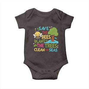 Earth Day Baby Onesie Funny Awesome Environmental Nature Recycling TS10 Dark Chocolate Print Your Wear