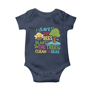 Earth Day Baby Onesie Funny Awesome Environmental Nature Recycling TS10 Navy Print Your Wear