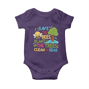 Earth Day Baby Onesie Funny Awesome Environmental Nature Recycling TS10 Purple Print Your Wear