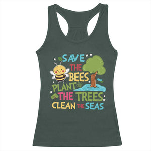 Earth Day Racerback Tank Top Funny Awesome Environmental Nature Recycling TS10 Dark Forest Green Print Your Wear