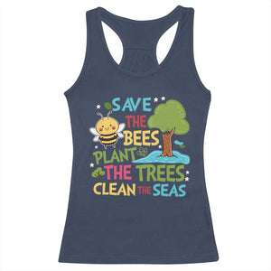 Earth Day Racerback Tank Top Funny Awesome Environmental Nature Recycling TS10 Navy Print Your Wear