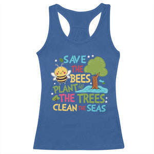 Earth Day Racerback Tank Top Funny Awesome Environmental Nature Recycling TS10 Royal Blue Print Your Wear