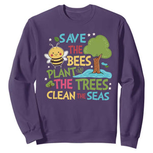 Earth Day Sweatshirt Funny Awesome Environmental Nature Recycling TS10 Purple Print Your Wear