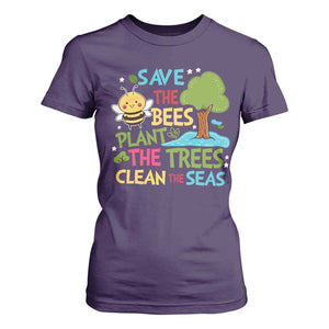 Earth Day T Shirt For Women Funny Awesome Environmental Nature Recycling TS10 Purple Print Your Wear
