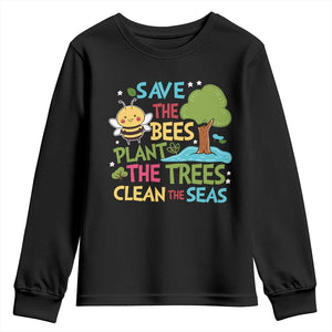 Earth Day Youth Sweatshirt Funny Awesome Environmental Nature Recycling TS10 Black Print Your Wear