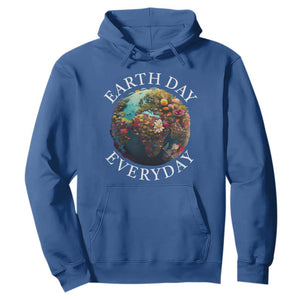 Earth Day Everyday Hoodie With Floral Nature Lover Climate Change TS10 Royal Blue Print Your Wear