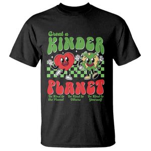 Earth Day T Shirt Create A Kinder Planet Be Kind Earth TS10 Black Print Your Wear