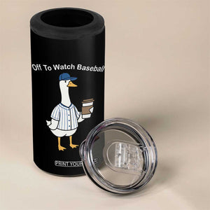 Funny Baseball Mom Goose 4 in 1 Can Cooler Tumbler Funny Sports Game Day TS10 Print Your Wear