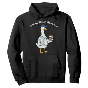 Funny Baseball Mom Goose Hoodie Funny Sports Game Day TS10 Black Print Your Wear