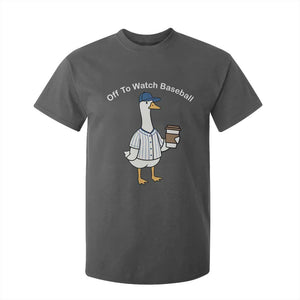 Funny Baseball Mom Goose T Shirt For Kid Funny Sports Game Day TS10 Dark Heather Print Your Wear