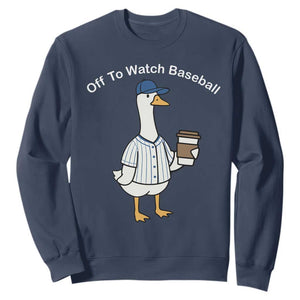Funny Baseball Mom Goose Sweatshirt Funny Sports Game Day TS10 Navy Print Your Wear
