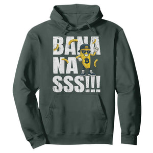 Banana Lovers Hoodie Funny Bananas Vintage Style TS10 Dark Forest Green Print Your Wear