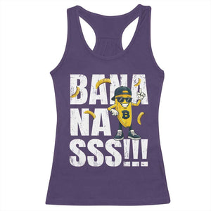 Banana Lovers Racerback Tank Top Funny Bananas Vintage Style TS10 Purple Print Your Wear