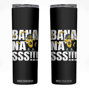 Banana Lovers Skinny Tumbler Funny Bananas Vintage Style TS10 Black Print Your Wear